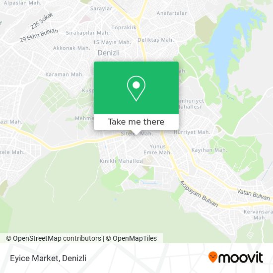 Eyice Market map
