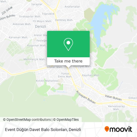 Event Düğün Davet Balo Solonları map