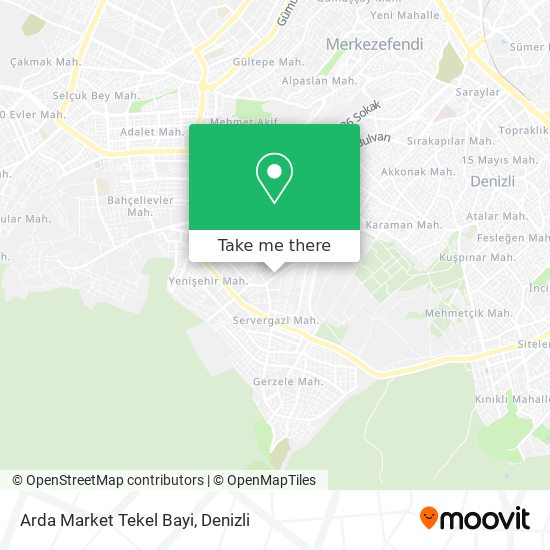 Arda Market Tekel Bayi map