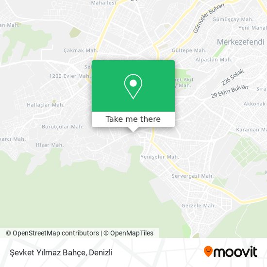 Şevket Yılmaz Bahçe map
