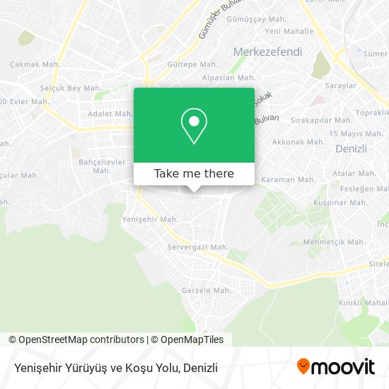 Yenişehir Yürüyüş ve Koşu Yolu map