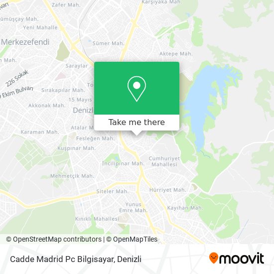 Cadde Madrid Pc Bilgisayar map