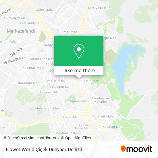 Flower World Çiçek Dünyası map