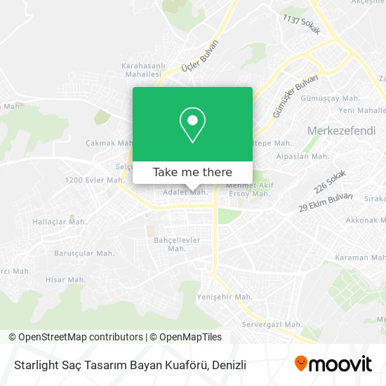 Starlight Saç Tasarım Bayan Kuaförü map