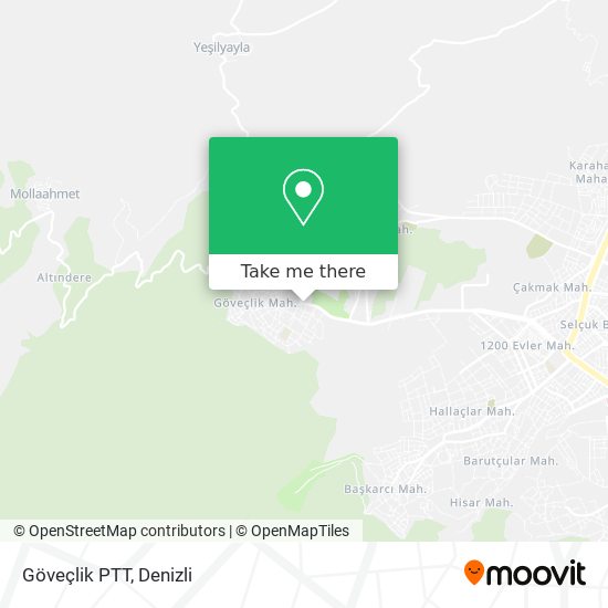 Göveçlik PTT map