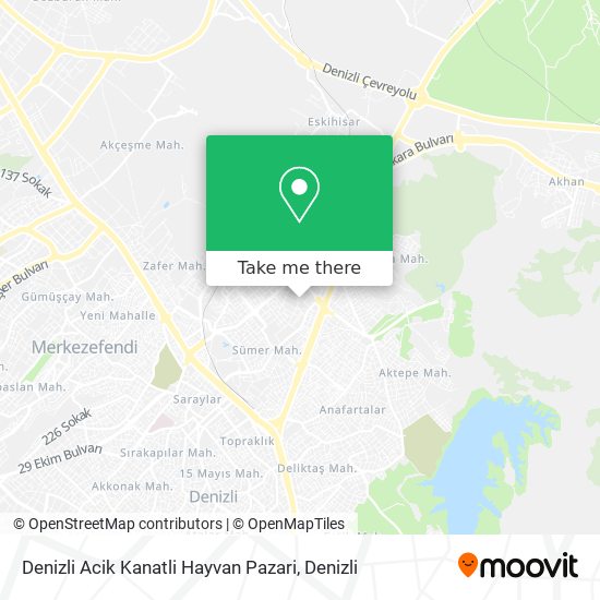 Denizli Acik Kanatli Hayvan Pazari map
