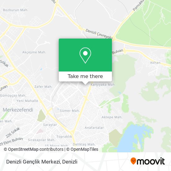 Denizli Gençlik Merkezi map