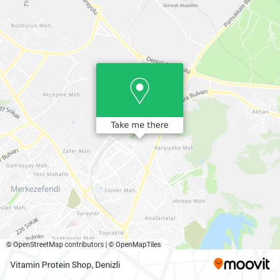 Vitamin Protein Shop map