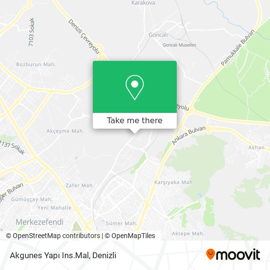 Akgunes Yapı Ins.Mal map