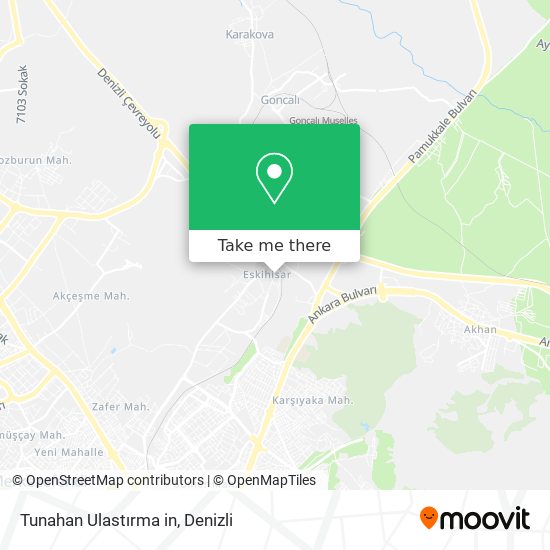 Tunahan Ulastırma in map
