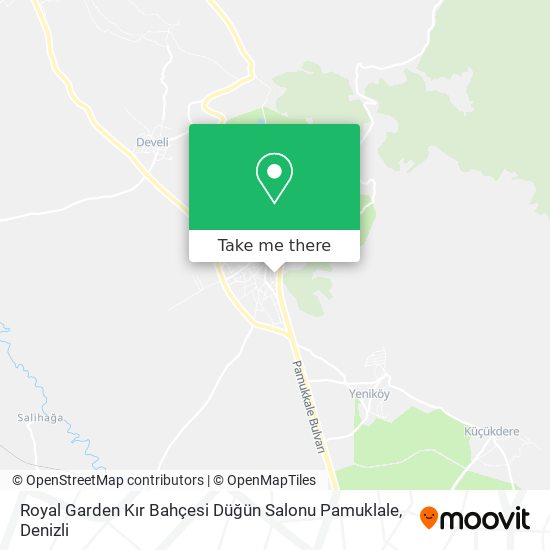 Royal Garden Kır Bahçesi Düğün Salonu Pamuklale map