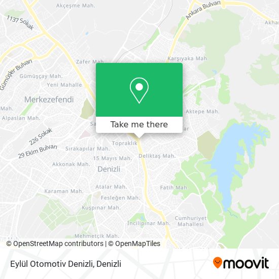 Eylül Otomotiv Denizli map