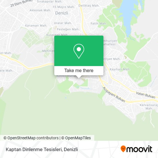 Kaptan Dinlenme Tesisleri map