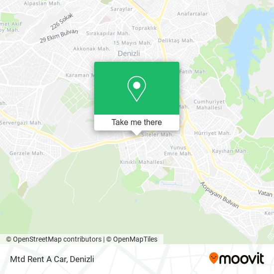 Mtd Rent A Car map