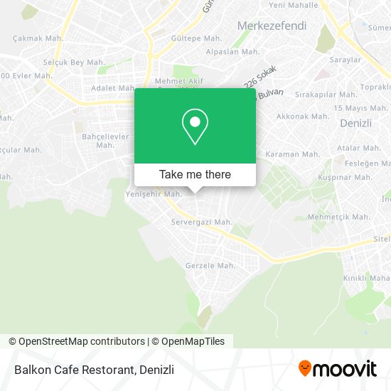 Balkon Cafe Restorant map