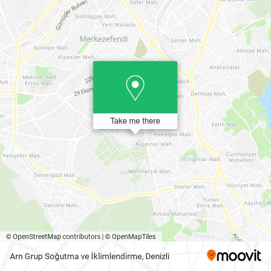 Arn Grup Soğutma ve İklimlendirme map