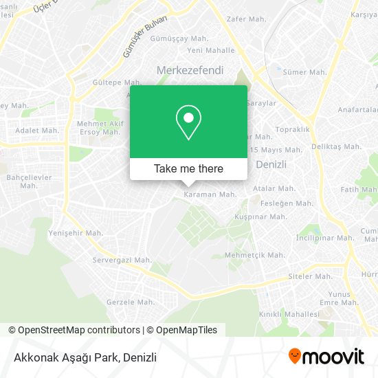 Akkonak Aşağı Park map