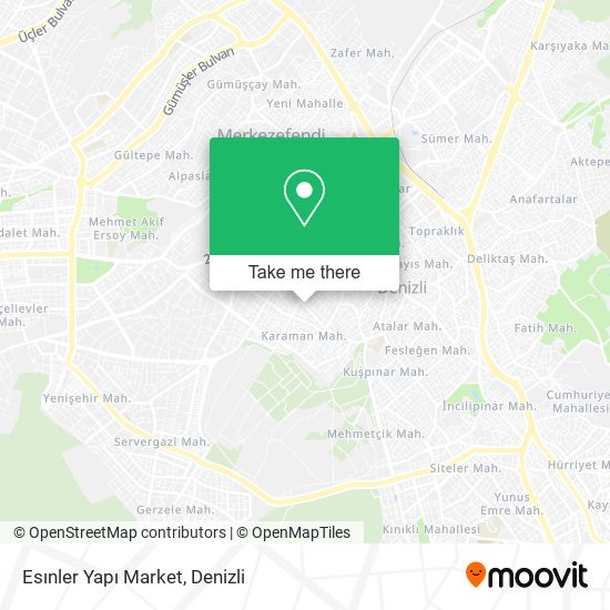 Esınler Yapı Market map