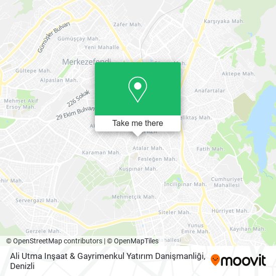 Ali Utma Inşaat & Gayrimenkul Yatırım Danişmanliği map