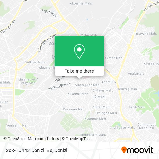 Sok-10443 Denızlı Be map