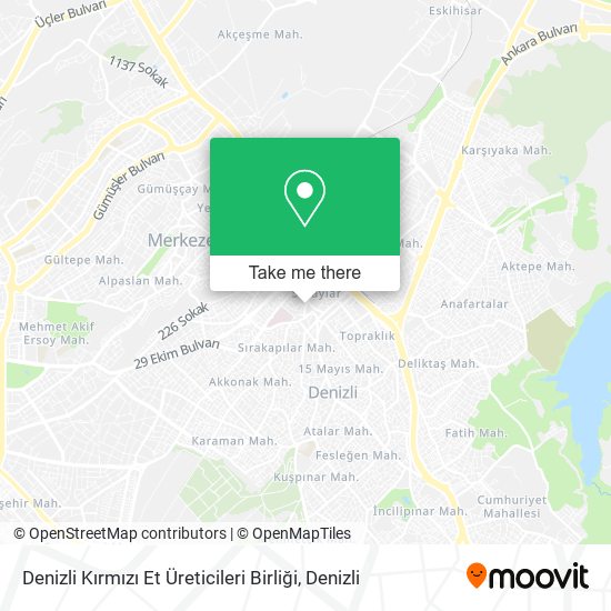 Denizli Kırmızı Et Üreticileri Birliği map