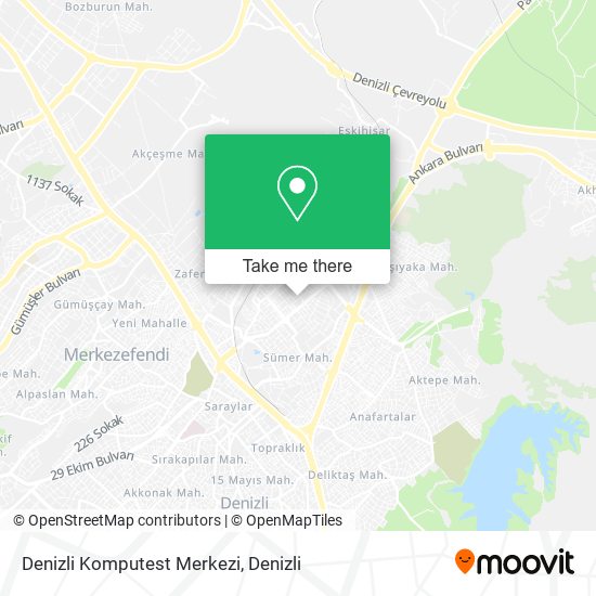 Denizli Komputest Merkezi map