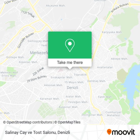 Salinay Cay ve Tost Salonu map