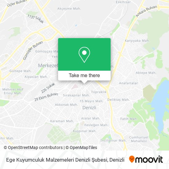 Ege Kuyumculuk Malzemeleri Denizli Şubesi map