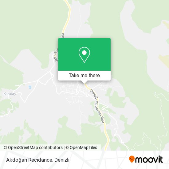 Akdoğan Recidance map