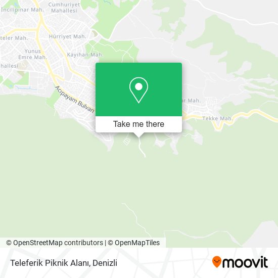 Teleferik Piknik Alanı map