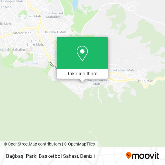 Bağbaşı Parkı Basketbol Sahası map