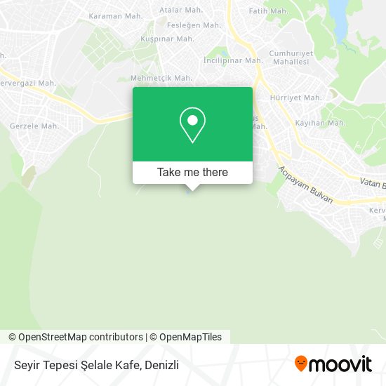 Seyir Tepesi Şelale Kafe map