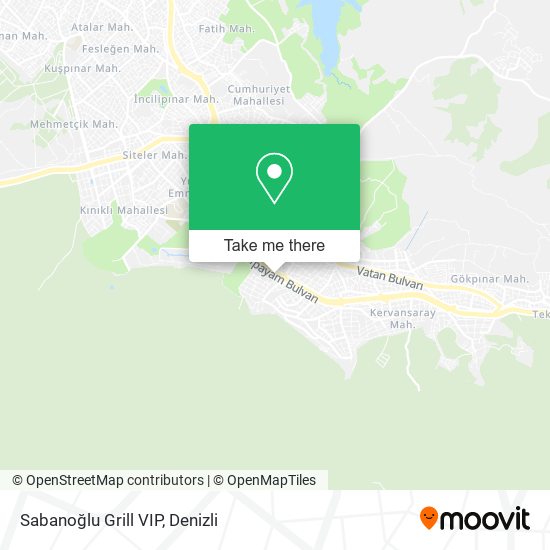 Sabanoğlu Grill VIP map