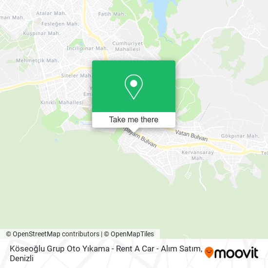 Köseoğlu Grup Oto Yıkama - Rent A Car - Alım Satım map