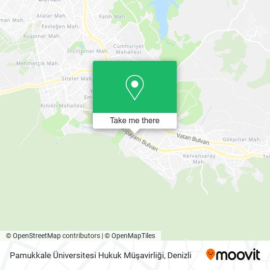 Pamukkale Üniversitesi Hukuk Müşavirliği map