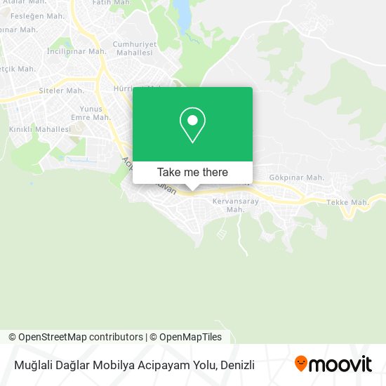 Muğlali Dağlar Mobilya Acipayam Yolu map