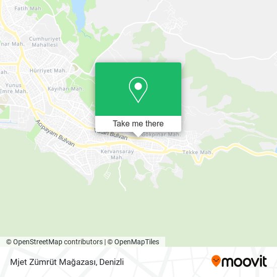 Mjet Zümrüt Mağazası map