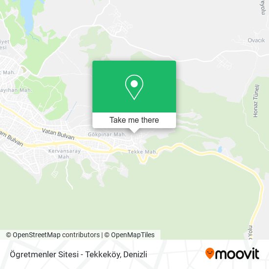 Ögretmenler Sitesi - Tekkeköy map