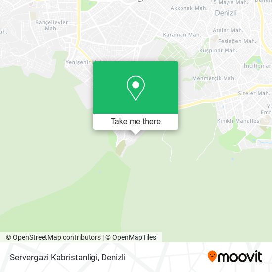 Servergazi Kabristanligi map