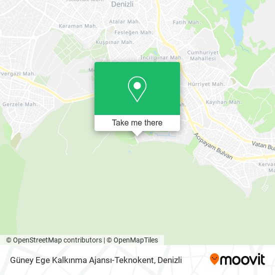 Güney Ege Kalkınma Ajansı-Teknokent map
