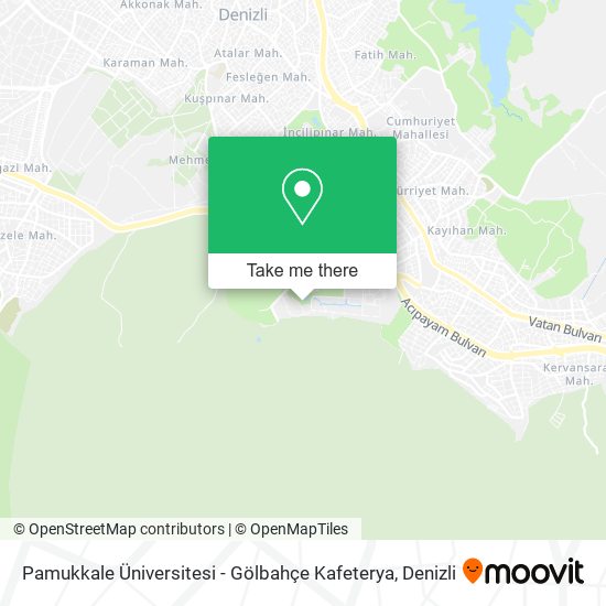 Pamukkale Üniversitesi - Gölbahçe Kafeterya map