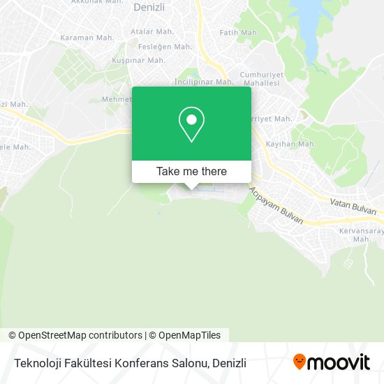 Teknoloji Fakültesi Konferans Salonu map