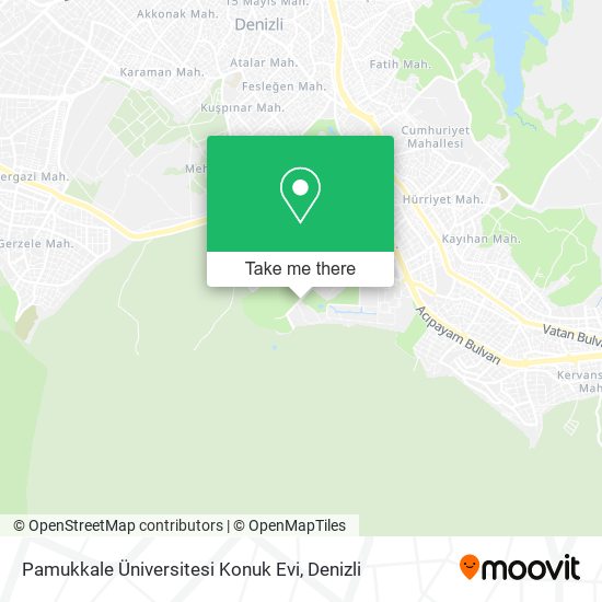 Pamukkale Üniversitesi Konuk Evi map