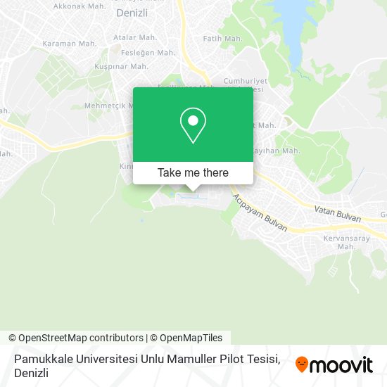 Pamukkale Universitesi Unlu Mamuller Pilot Tesisi map