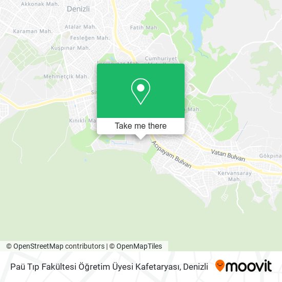 Paü Tıp Fakültesi Öğretim Üyesi Kafetaryası map