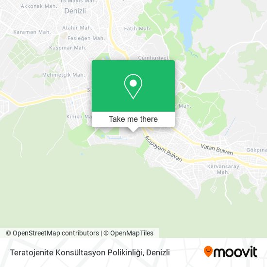 Teratojenite Konsültasyon Polikinliği map