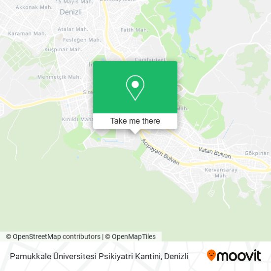 Pamukkale Üniversitesi Psikiyatri Kantini map