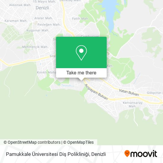 Pamukkale Üniversitesi Diş Polikliniği map