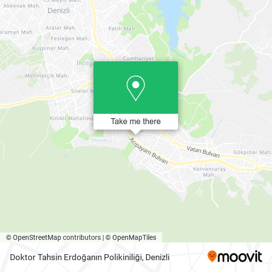 Doktor Tahsin Erdoğanın Polikiniliği map