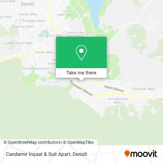 Candemir İnşaat & Suit Apart map